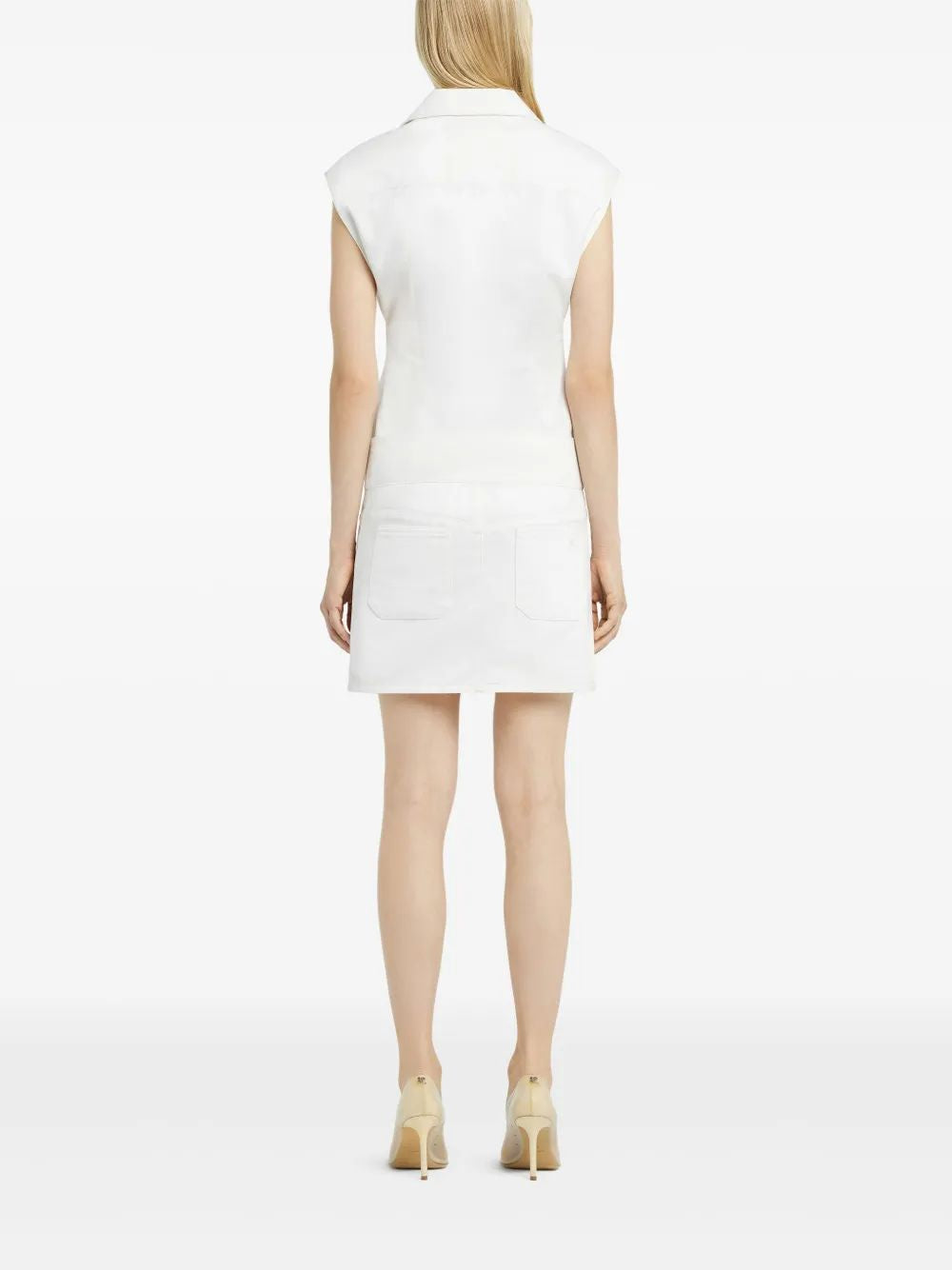 Courregès White Utility Vest With Pockets