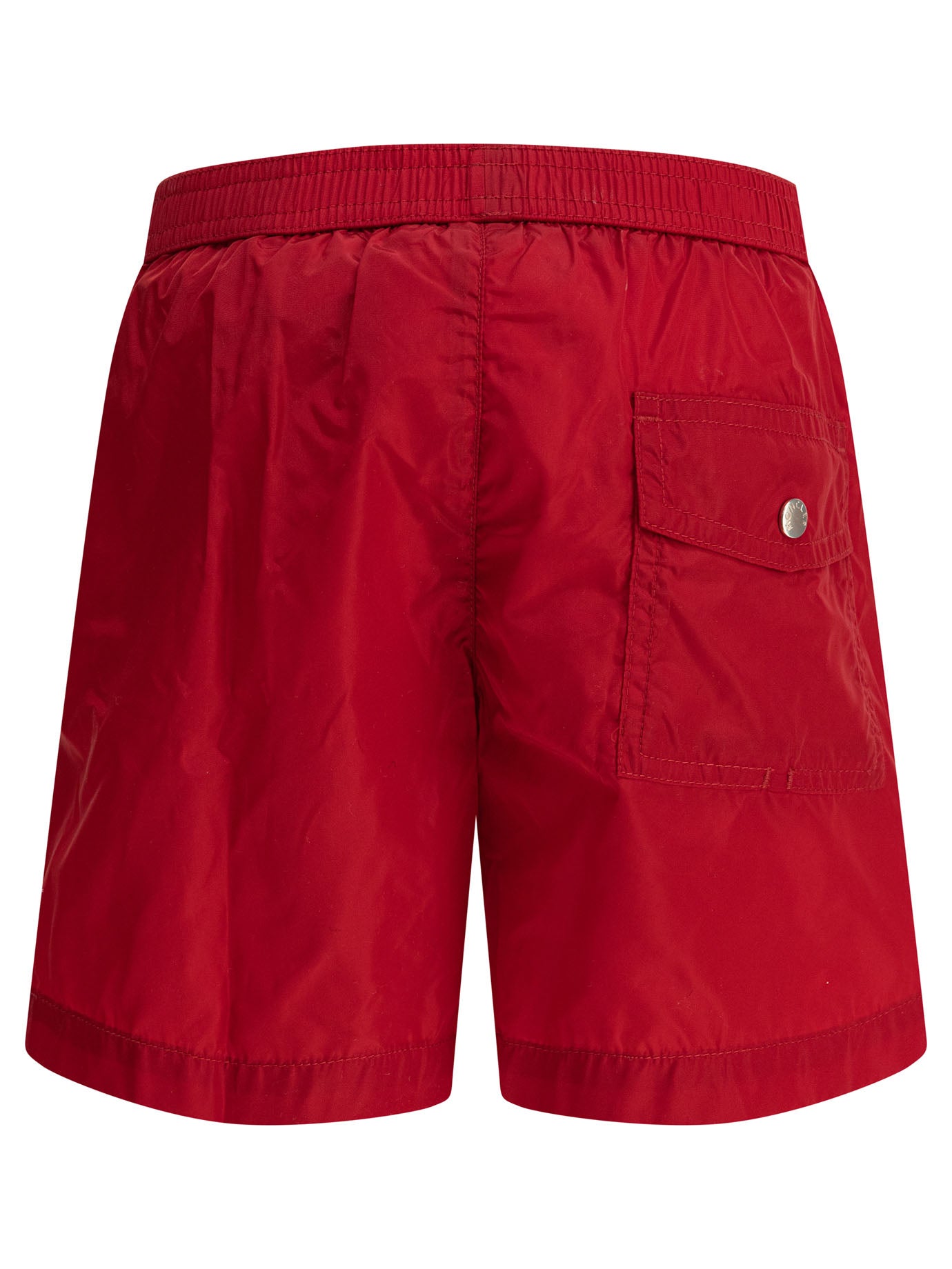 Moncler Kids Swimsuit With Tricolor Trim