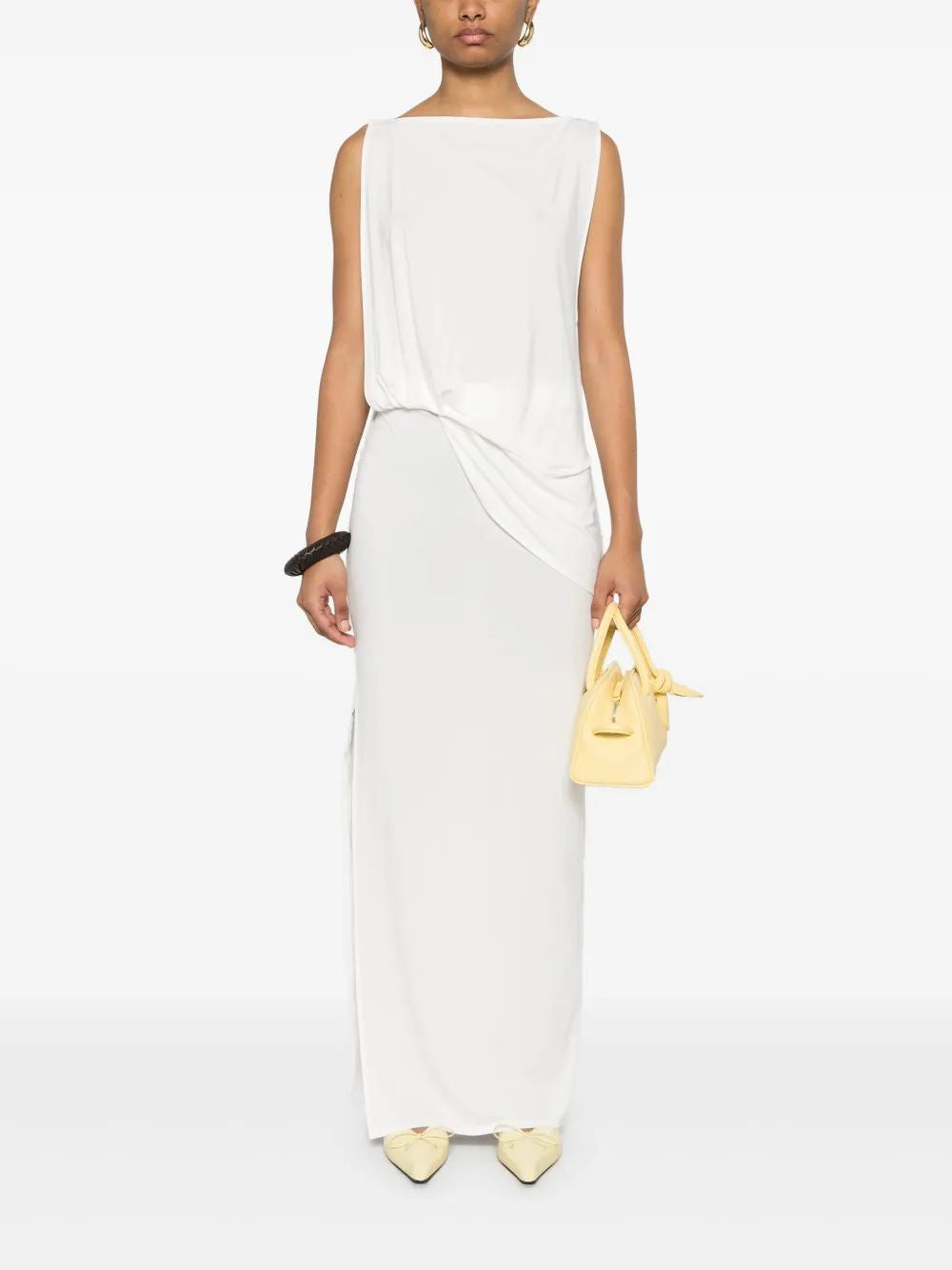 Jacquemus Sm White Peplo Dress