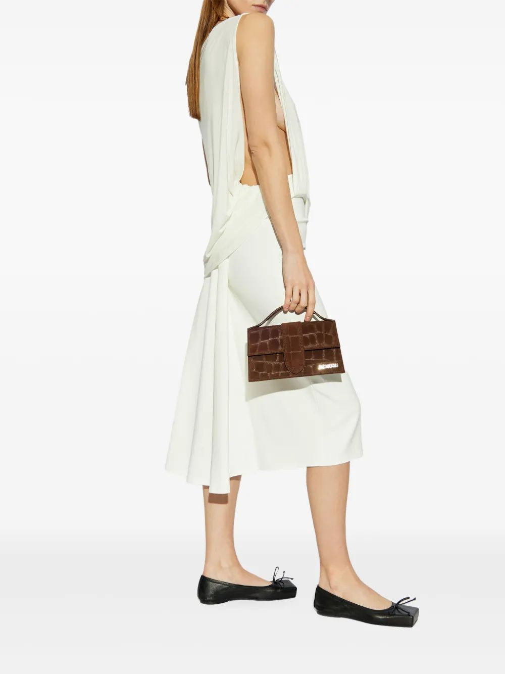 Jacquemus Asymmetric White Peplo Top