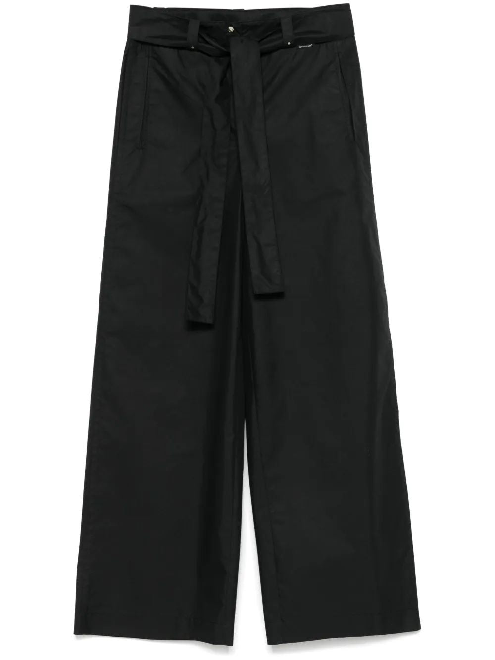 Moncler Black Wide-Leg Sports Pants