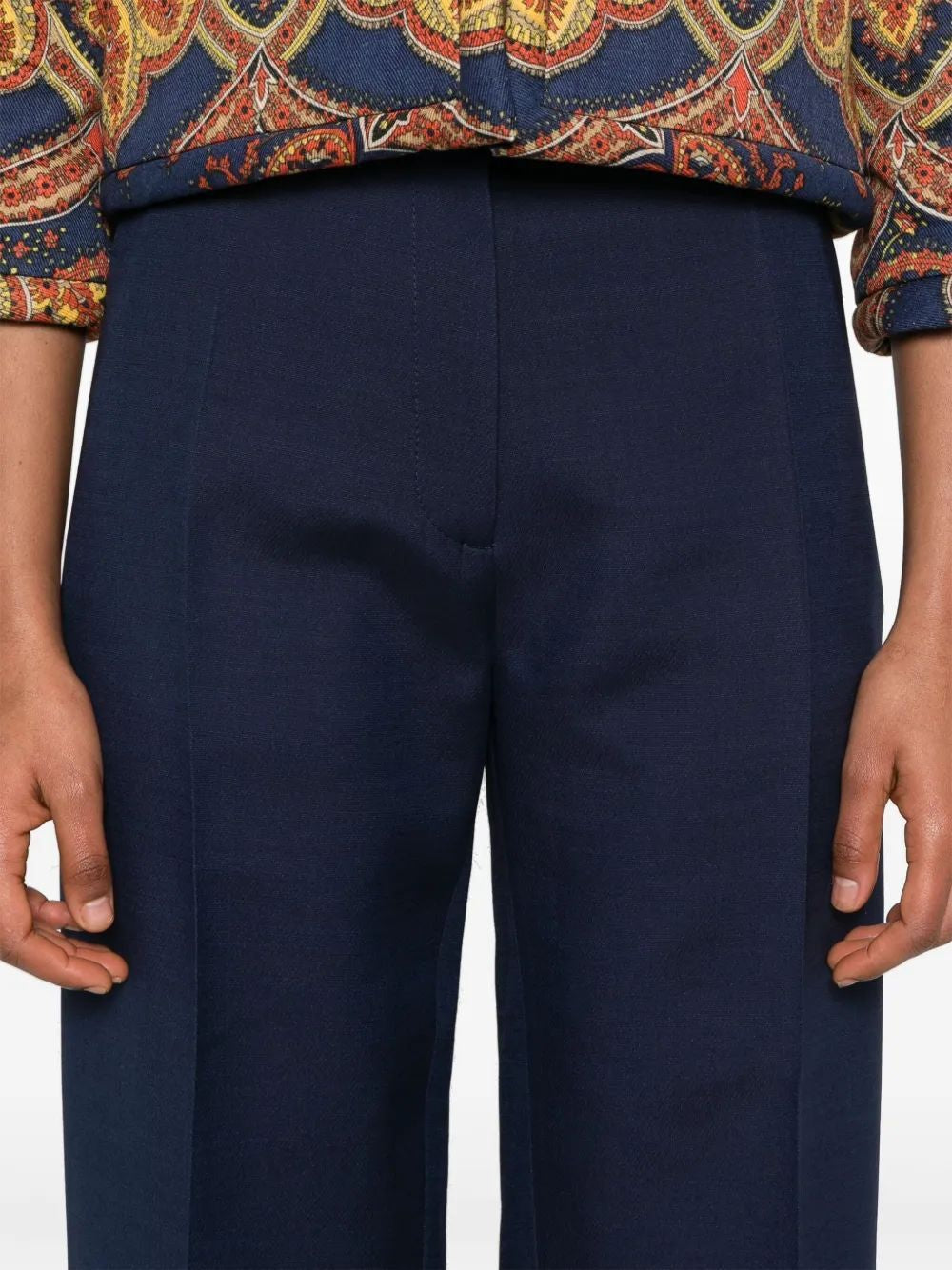 Valentino Navy Pants Wide Leg