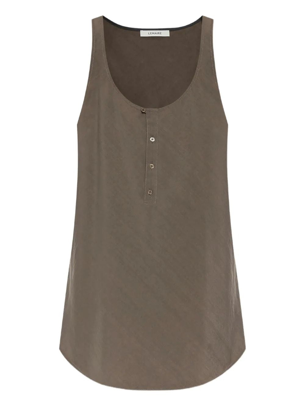 Lemaire Brown Bias Tank Top