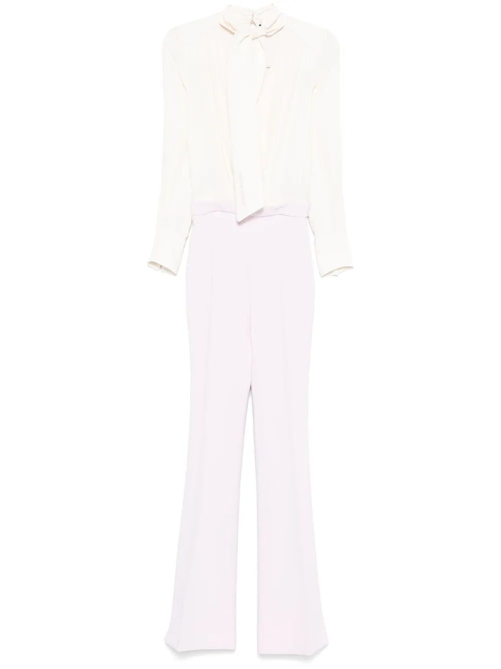 Elisabetta Franchi White Pink Chest Overall