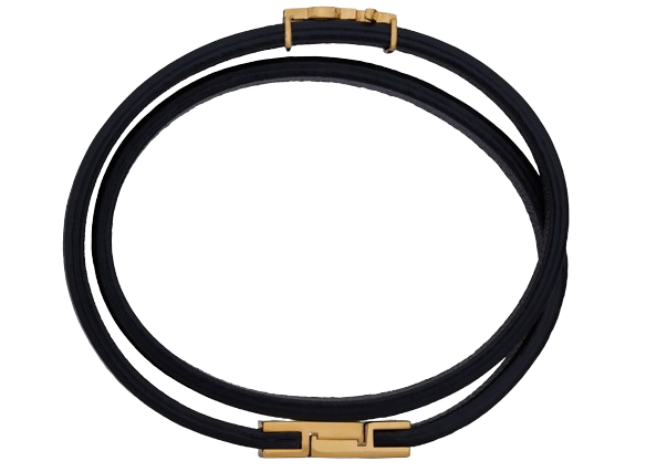 Saint Laurent Black Leather Bijoux