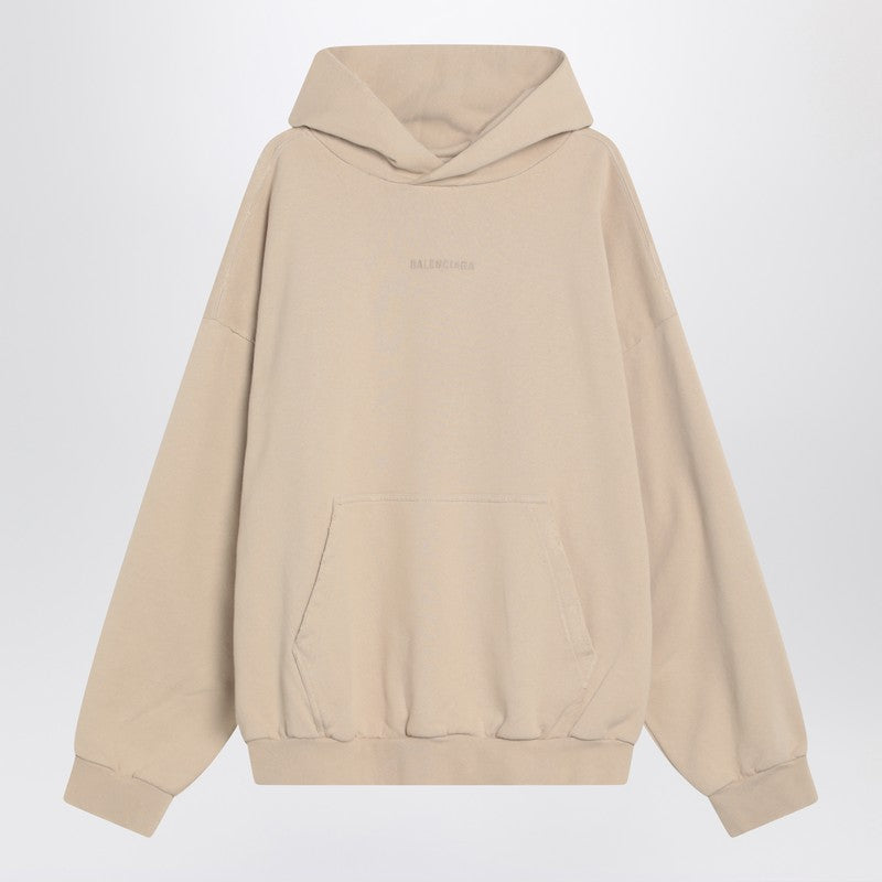 Balenciaga Beige New Balenciaga Back Sweatshirt