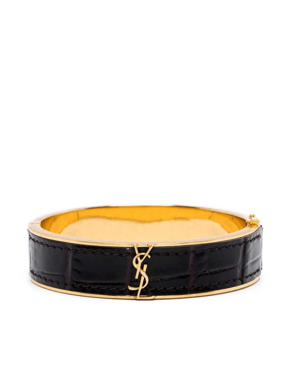 Saint Laurent Fondente Lea And Metal Bijoux
