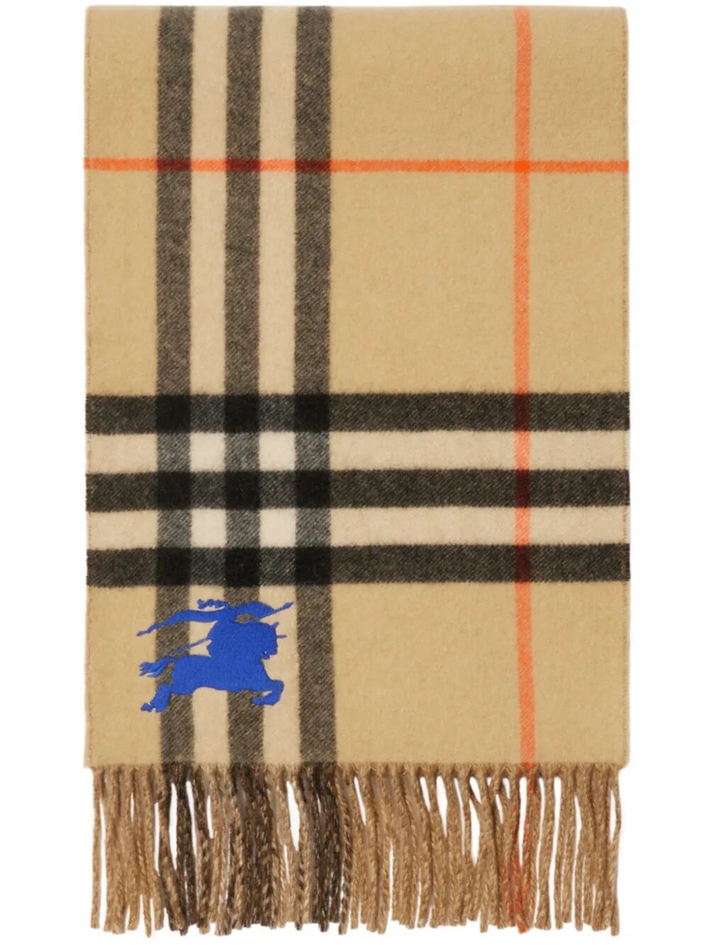 Burberry Reversible Ekd Check Cashmere Scarf