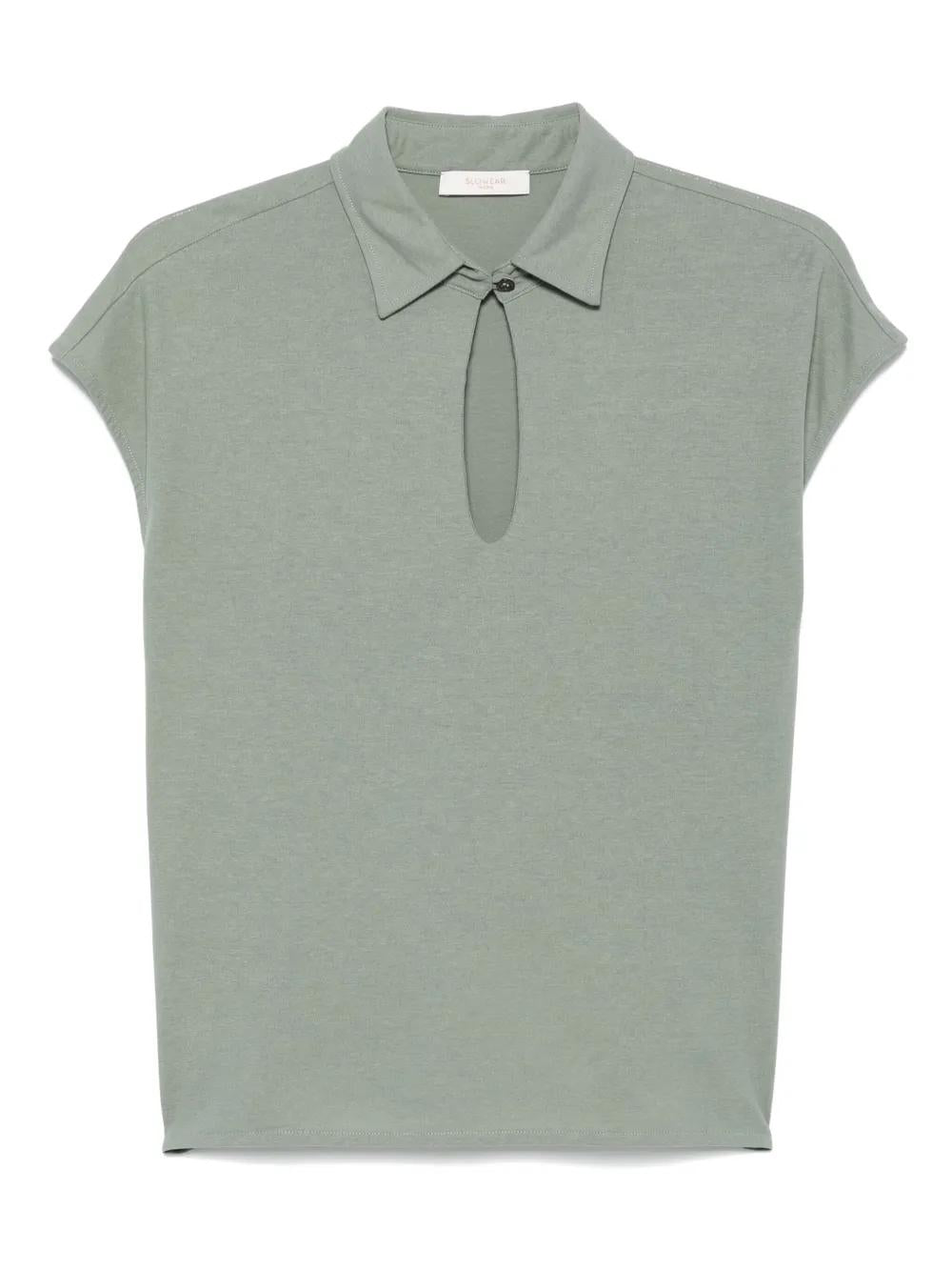 Zanone Light Green Sm Top