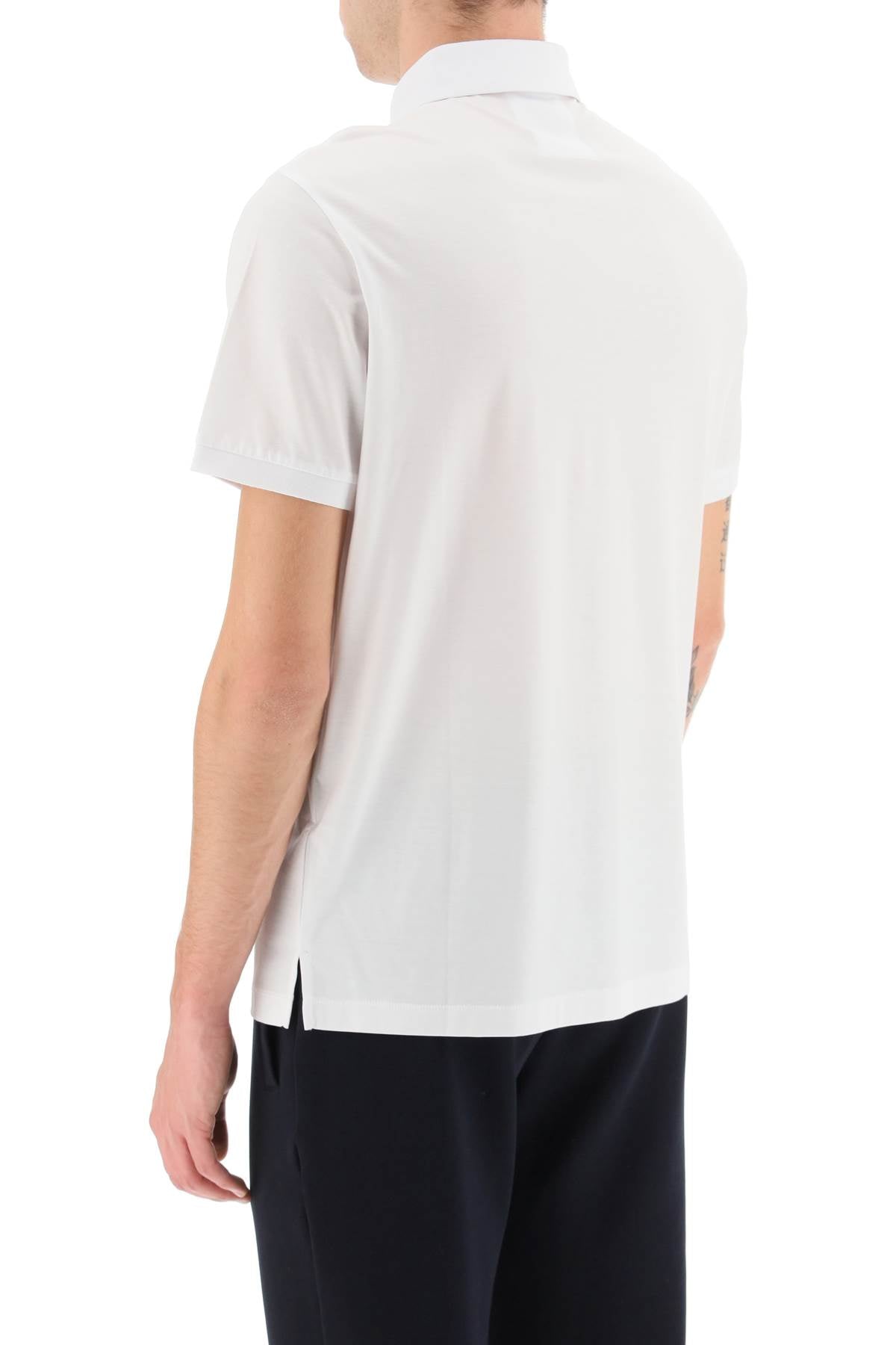 Emporio Armani Logo Print Polo Shirt