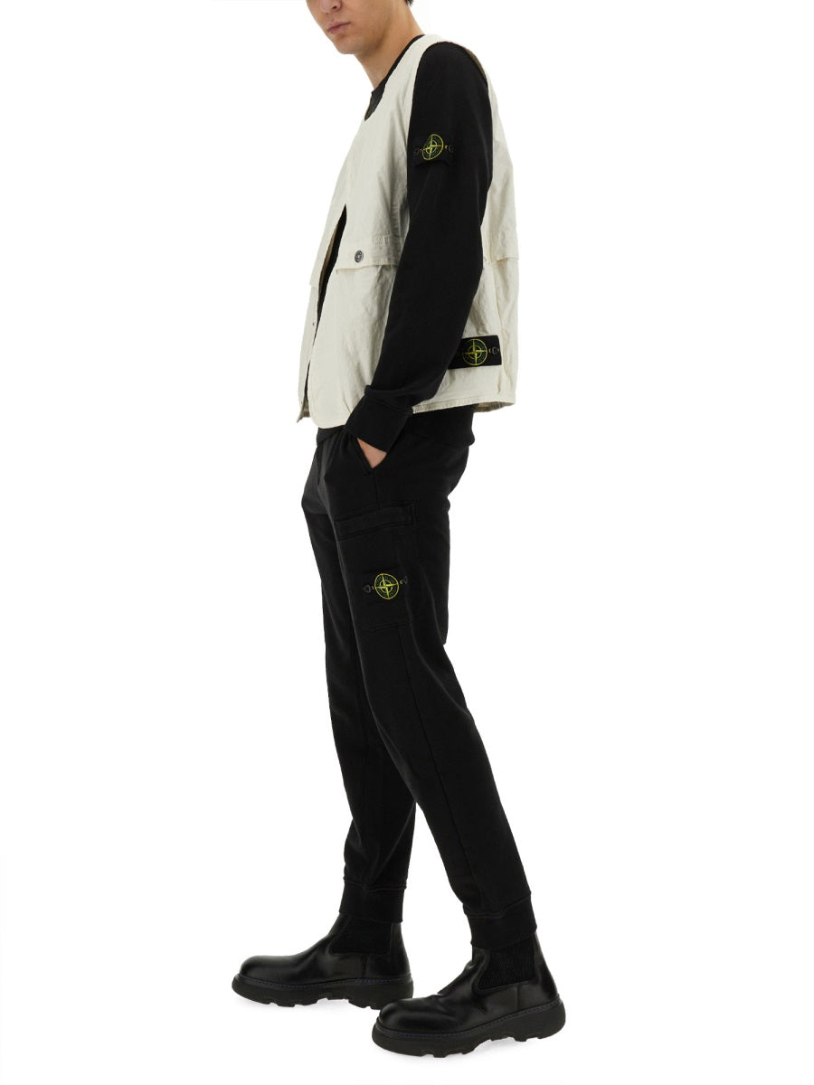 Stone Island Wappen Patch Cotton Blend Vest