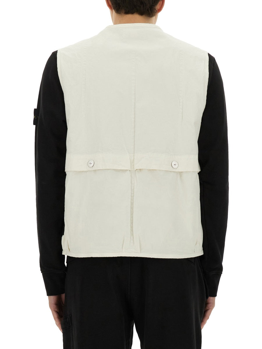 Stone Island Wappen Patch Cotton Blend Vest
