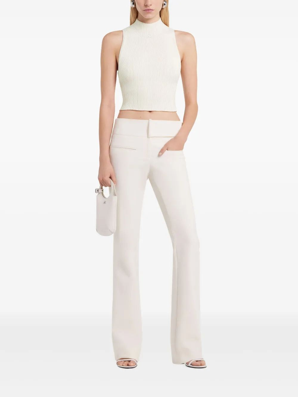 Courregès Sm Natural High Neck Top