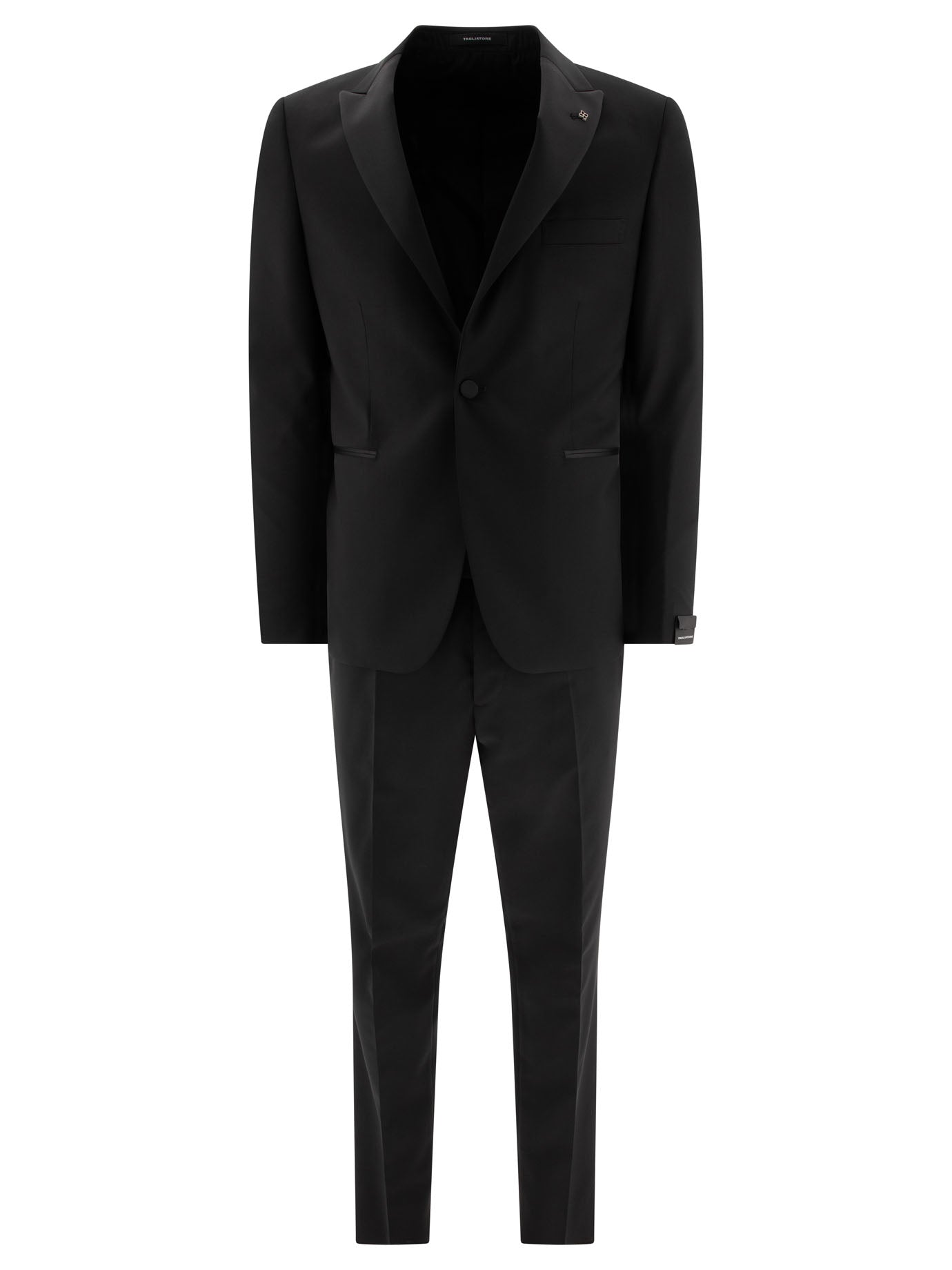 Tagliatore Black Wool Suit