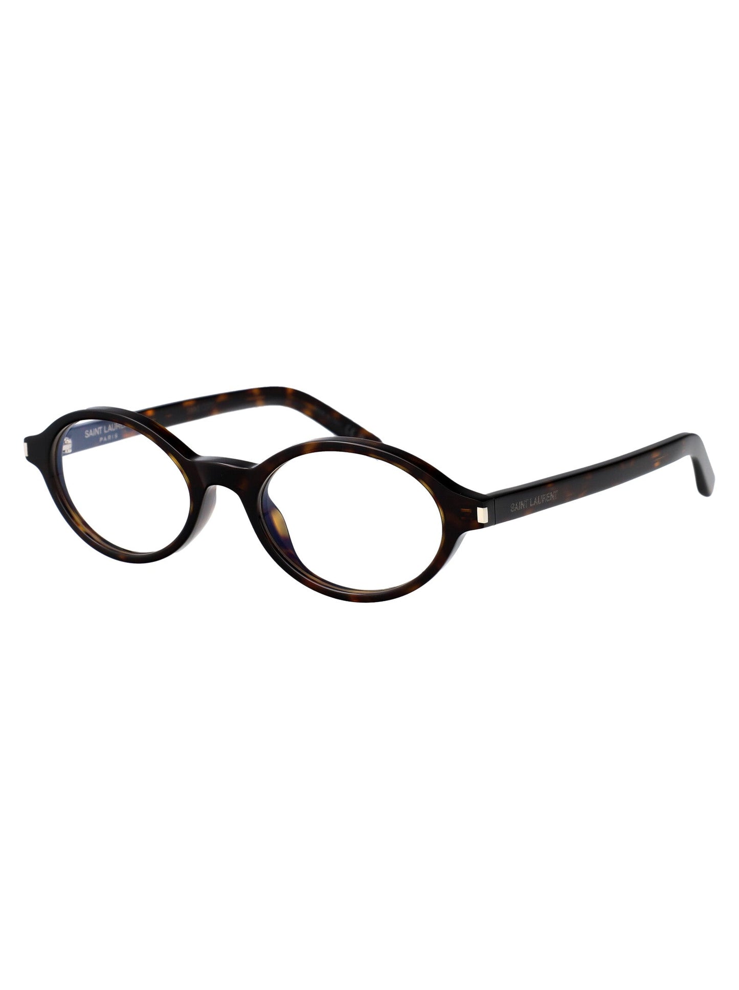 Saint Laurent Havana-Havana-Transparent Acetate Glasses