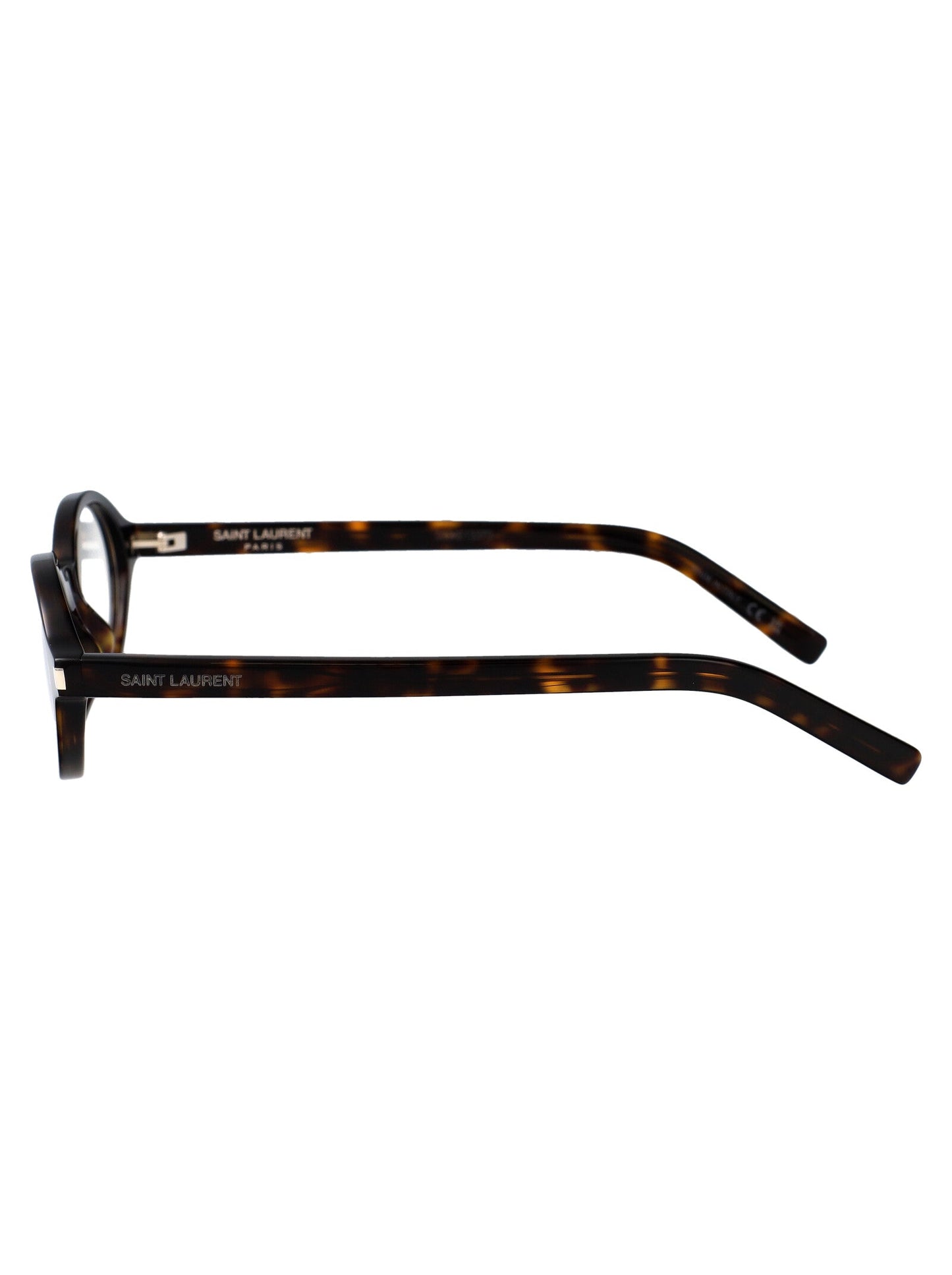 Saint Laurent Havana-Havana-Transparent Acetate Glasses