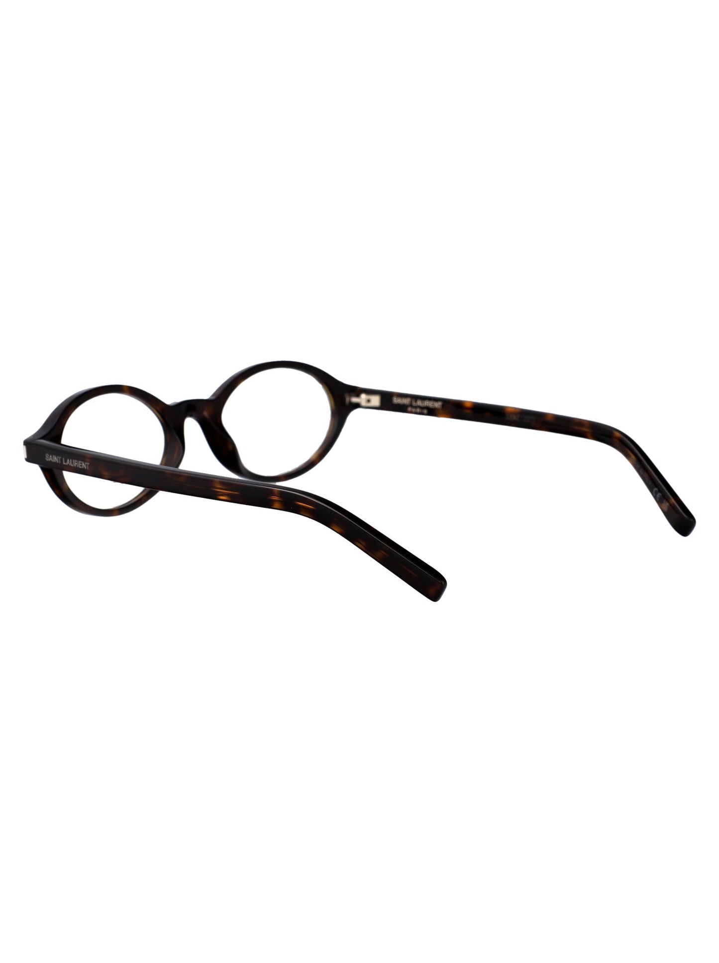 Saint Laurent Havana-Havana-Transparent Acetate Glasses