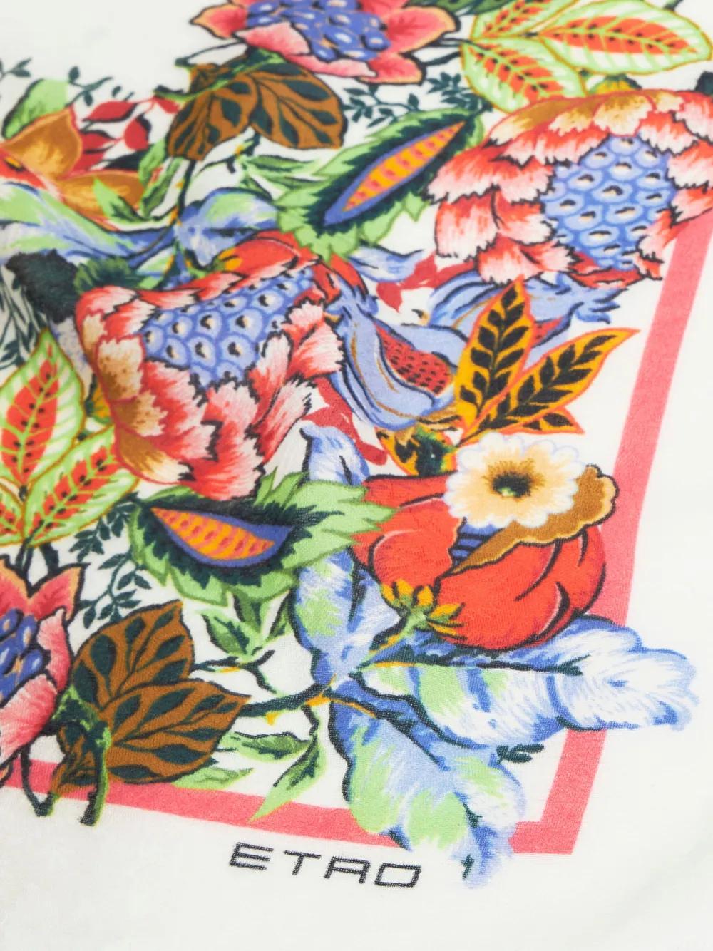 Etro Orfeo White Printed Scarf