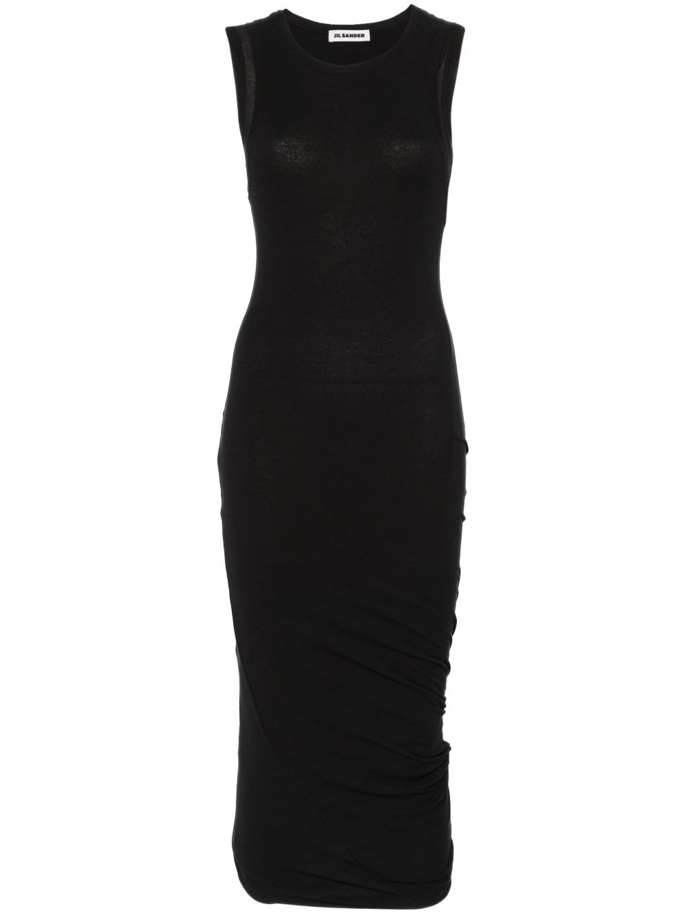 Jil Sander Sm Black Long Dress
