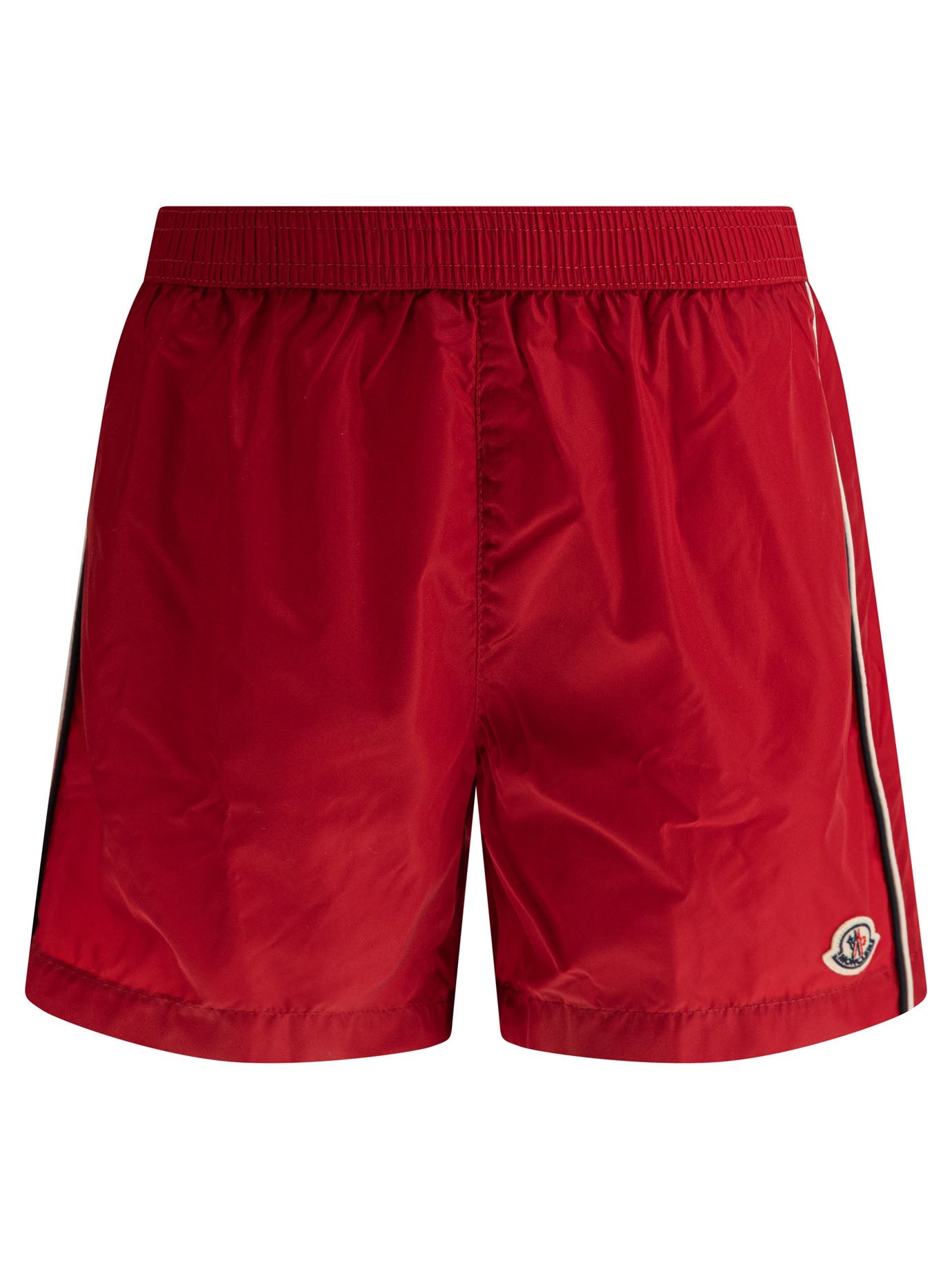 Moncler Kids Swimsuit With Tricolor Trim