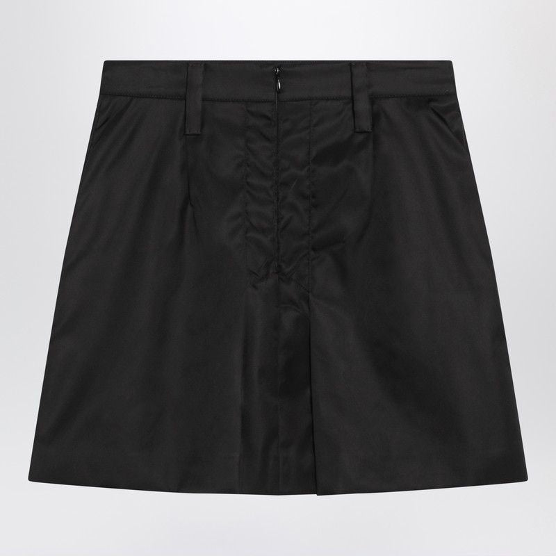 Prada  Black Mini Skirt In Re-Nylon
