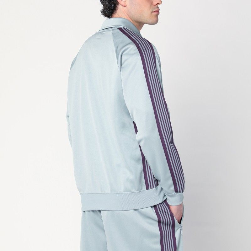 Needles  Gray Blue/Purple Zip Sweatshirt