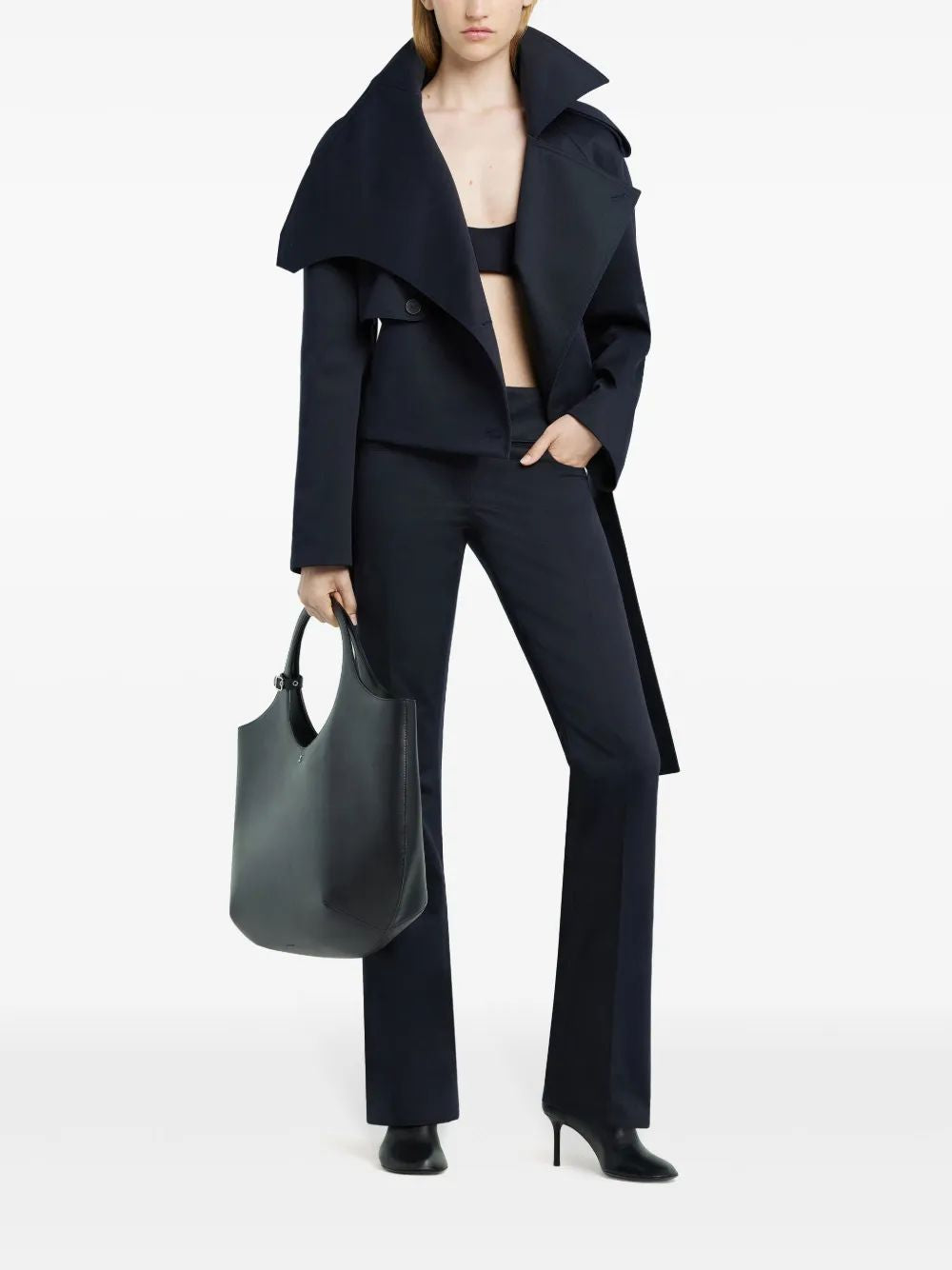 Courregès Navy Camal Trumpet Pants