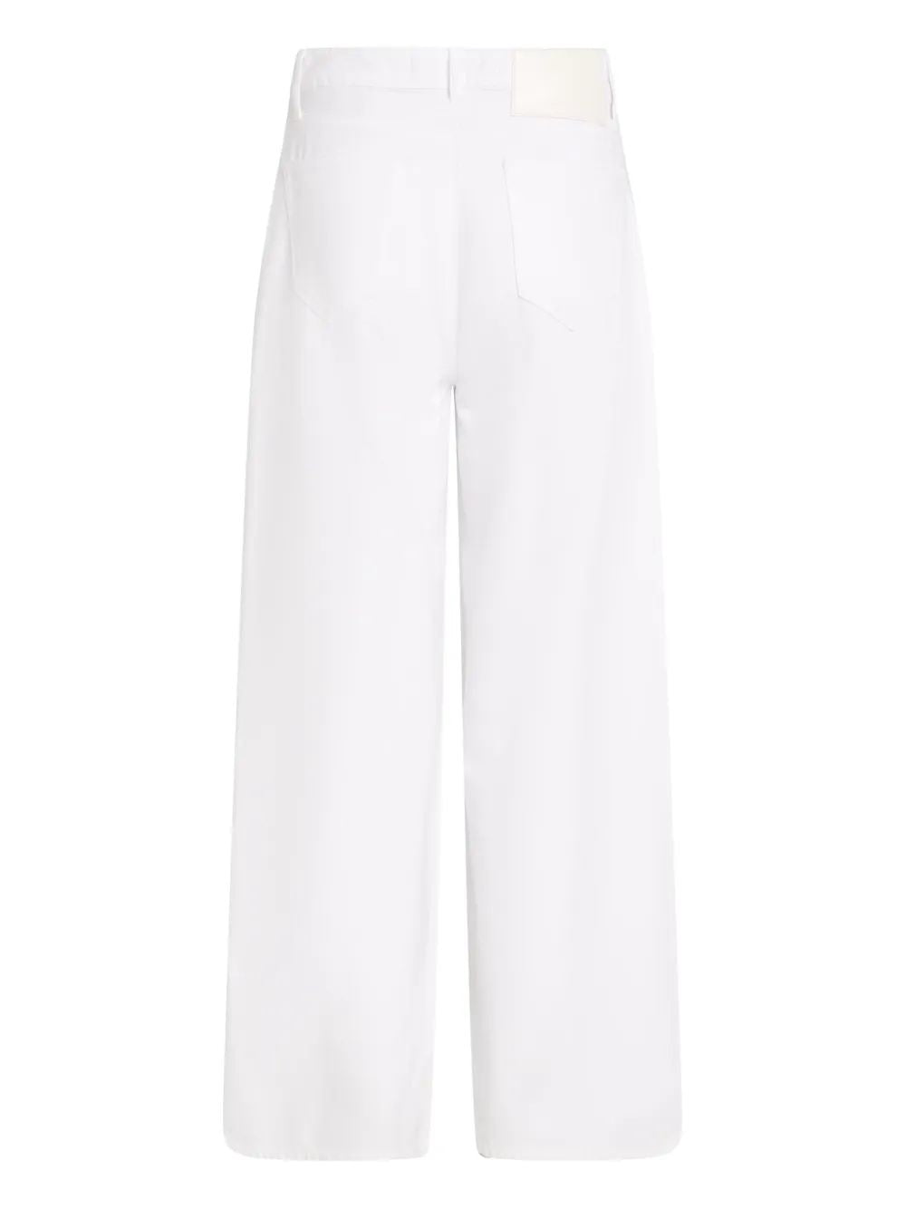 Karl Lagerfeld 5B White Wide Leg Pants