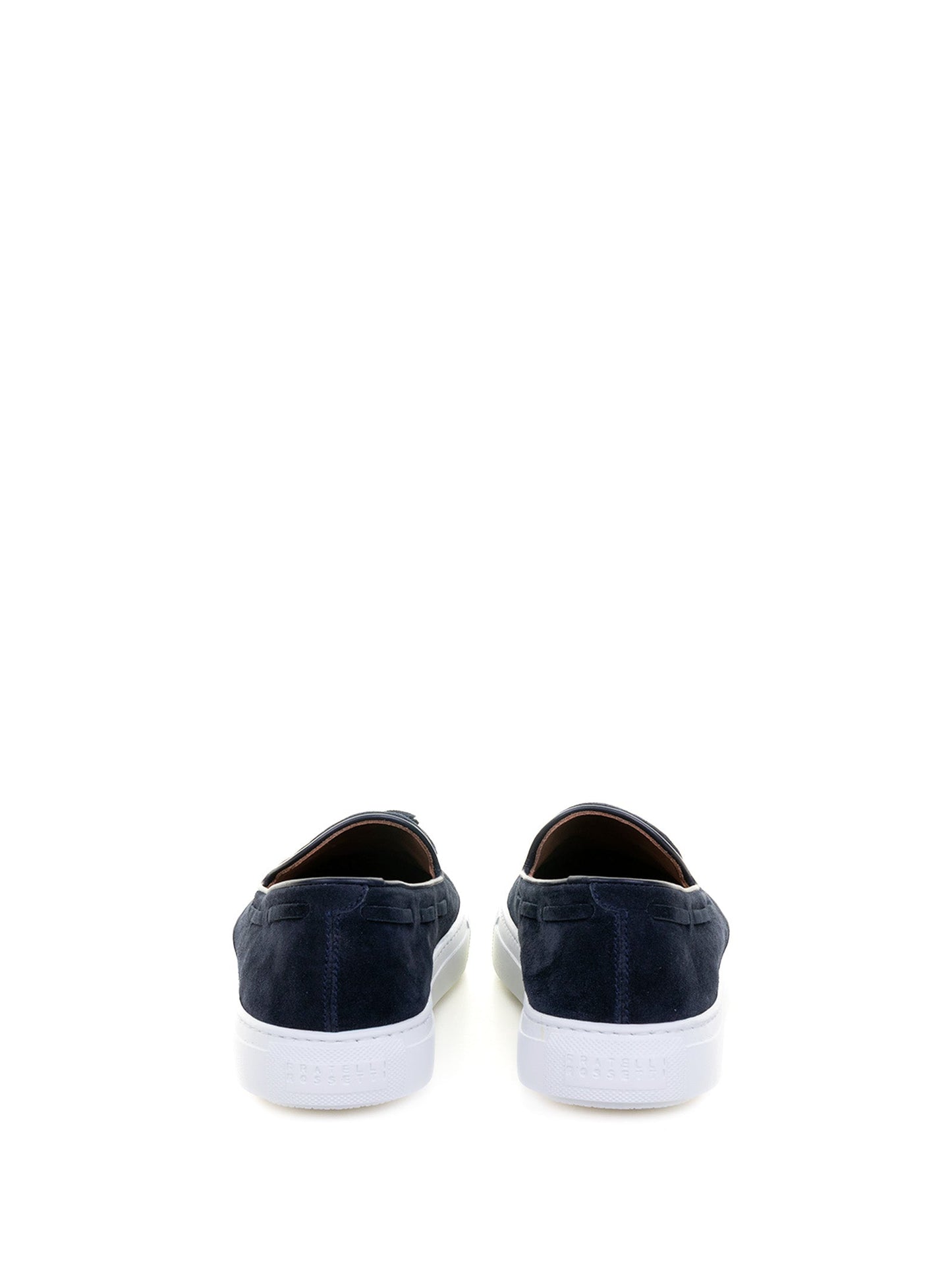 Fratelli Rossetti Suede Moccasin With Tassels And Contrasting Sole