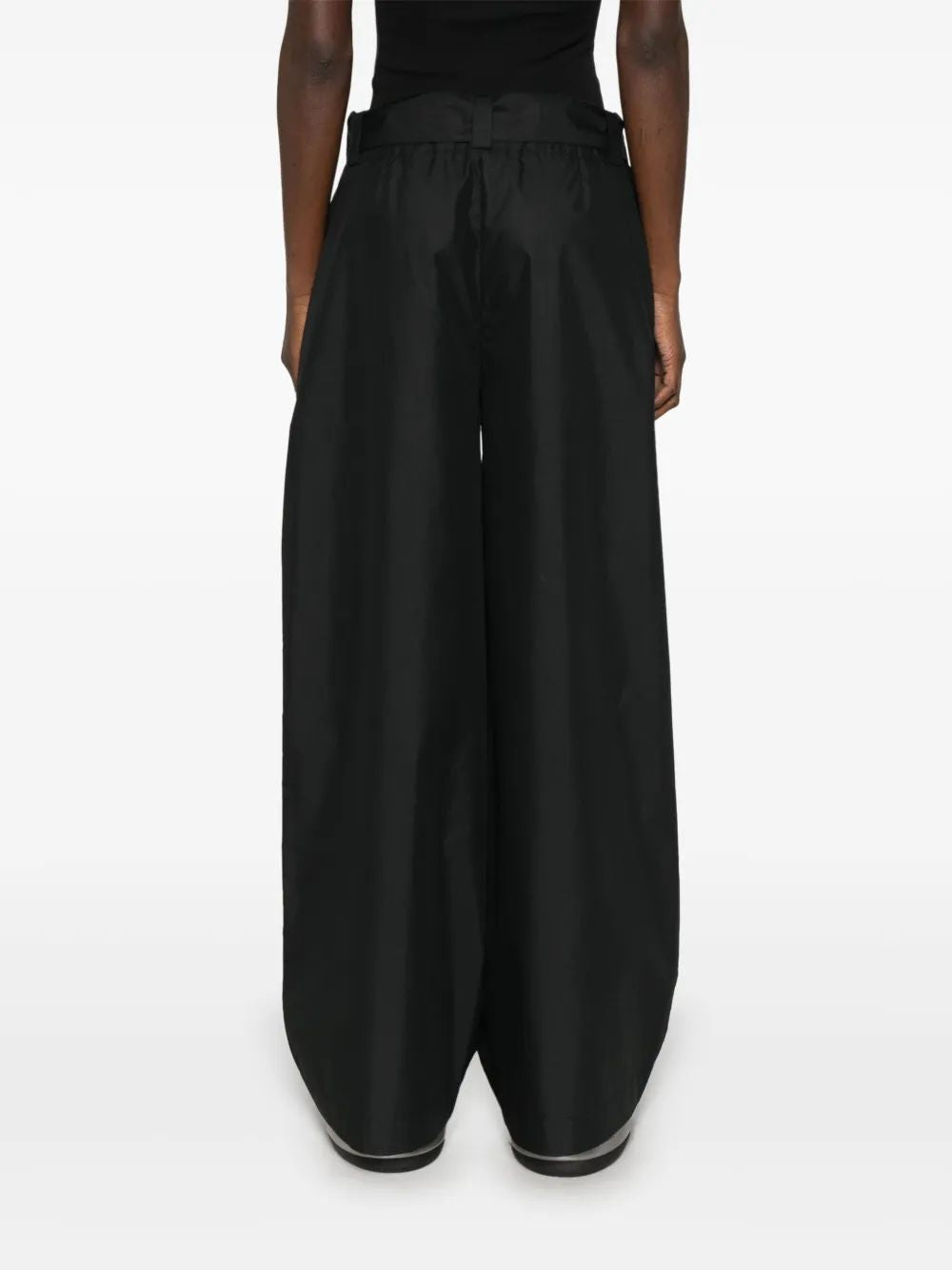 Moncler Black Wide-Leg Sports Pants