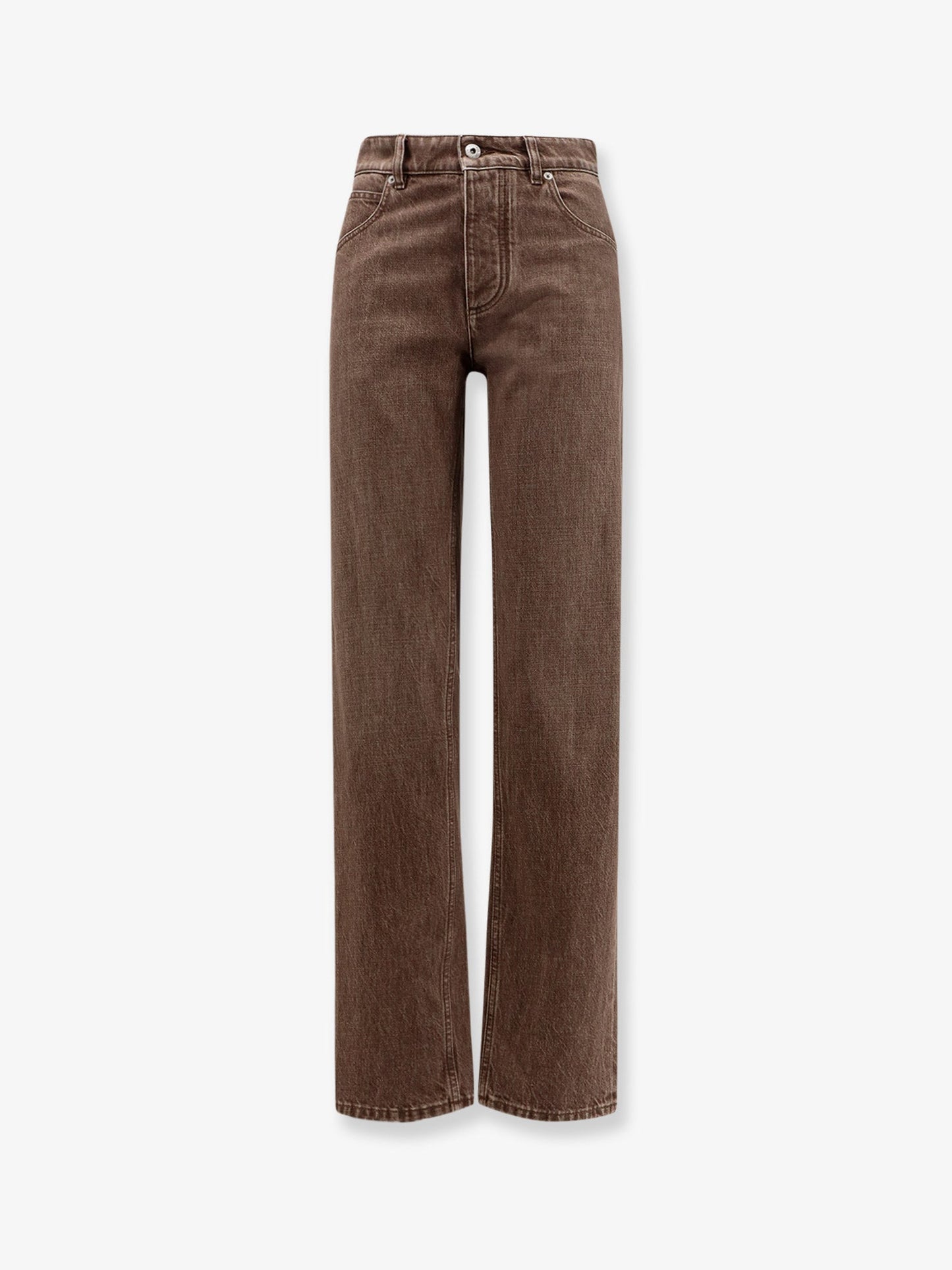 Bottega Veneta Brown Washed Boyfriend Denim Trousers