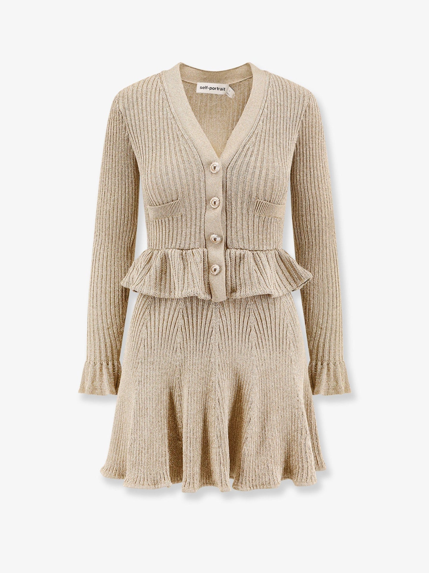 Self Portrait Lurex Short Dress