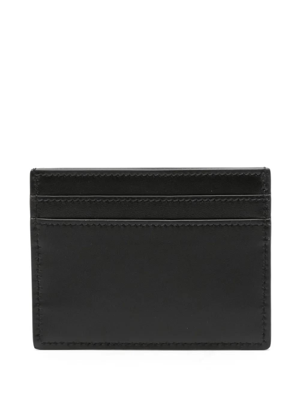 Saint Laurent Black Leather Wallets