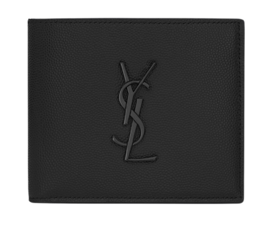 Saint Laurent Black Leather Wallets