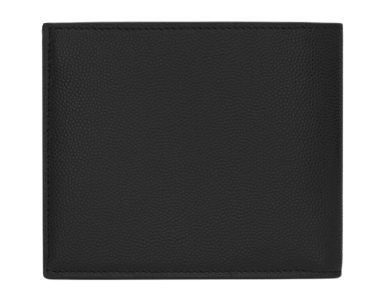 Saint Laurent Black Leather Wallets