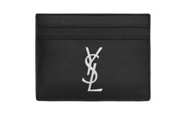 Saint Laurent Black Leather Wallets