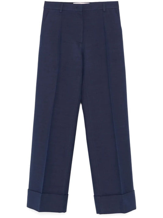 Valentino Navy Pants Wide Leg