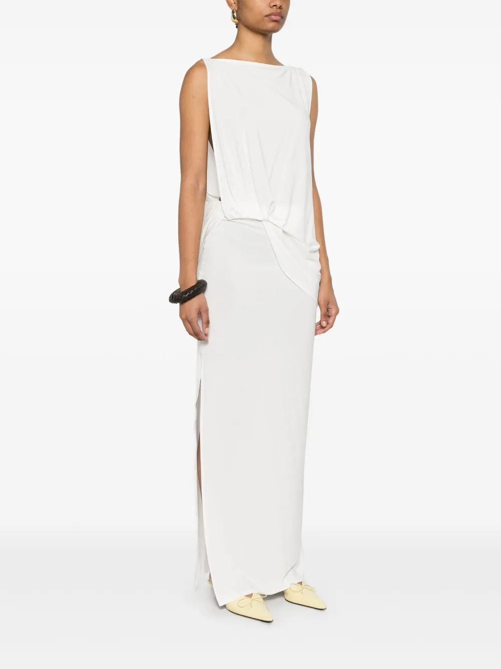 Jacquemus Sm White Peplo Dress