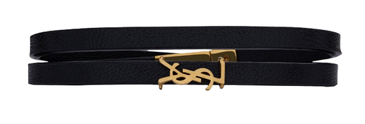 Saint Laurent Black Leather Bijoux