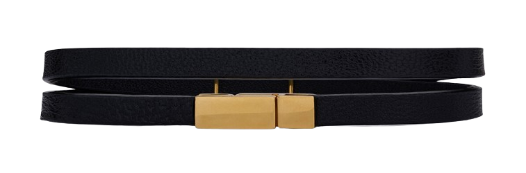 Saint Laurent Black Leather Bijoux