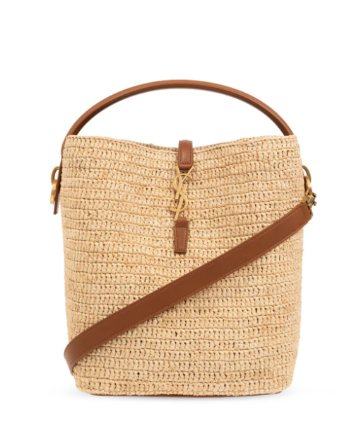 Saint Laurent Natural Brick Tessuto Bags