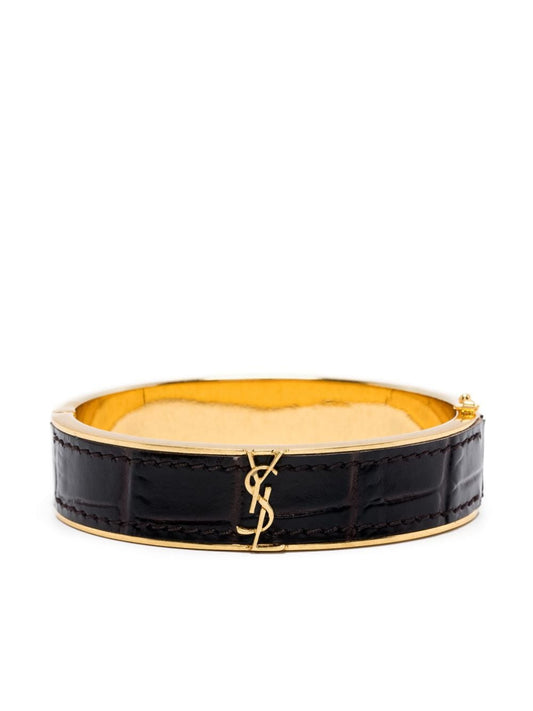 Saint Laurent Fondente Lea And Metal Bijoux