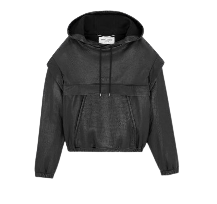 Saint Laurent Black Lea Sweaters