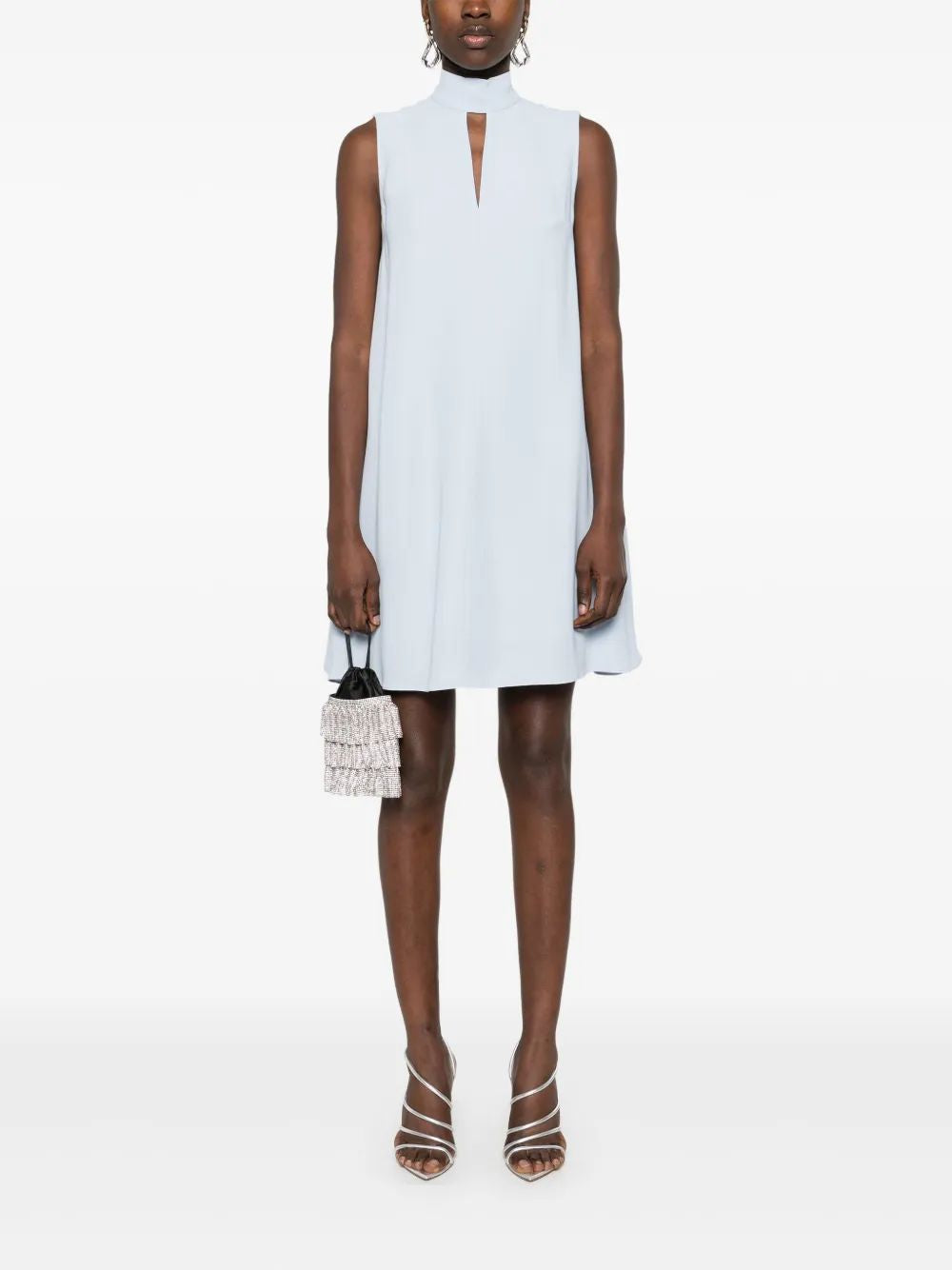 Karl Lagerfeld Sm Light Blue Short Cocktail Dress