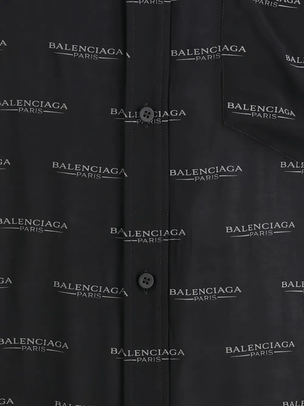 Balenciaga Black Grey Clothing Shirts
