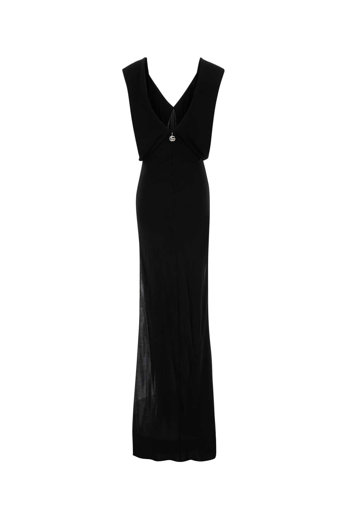 Gucci Black Crepe Long Dress