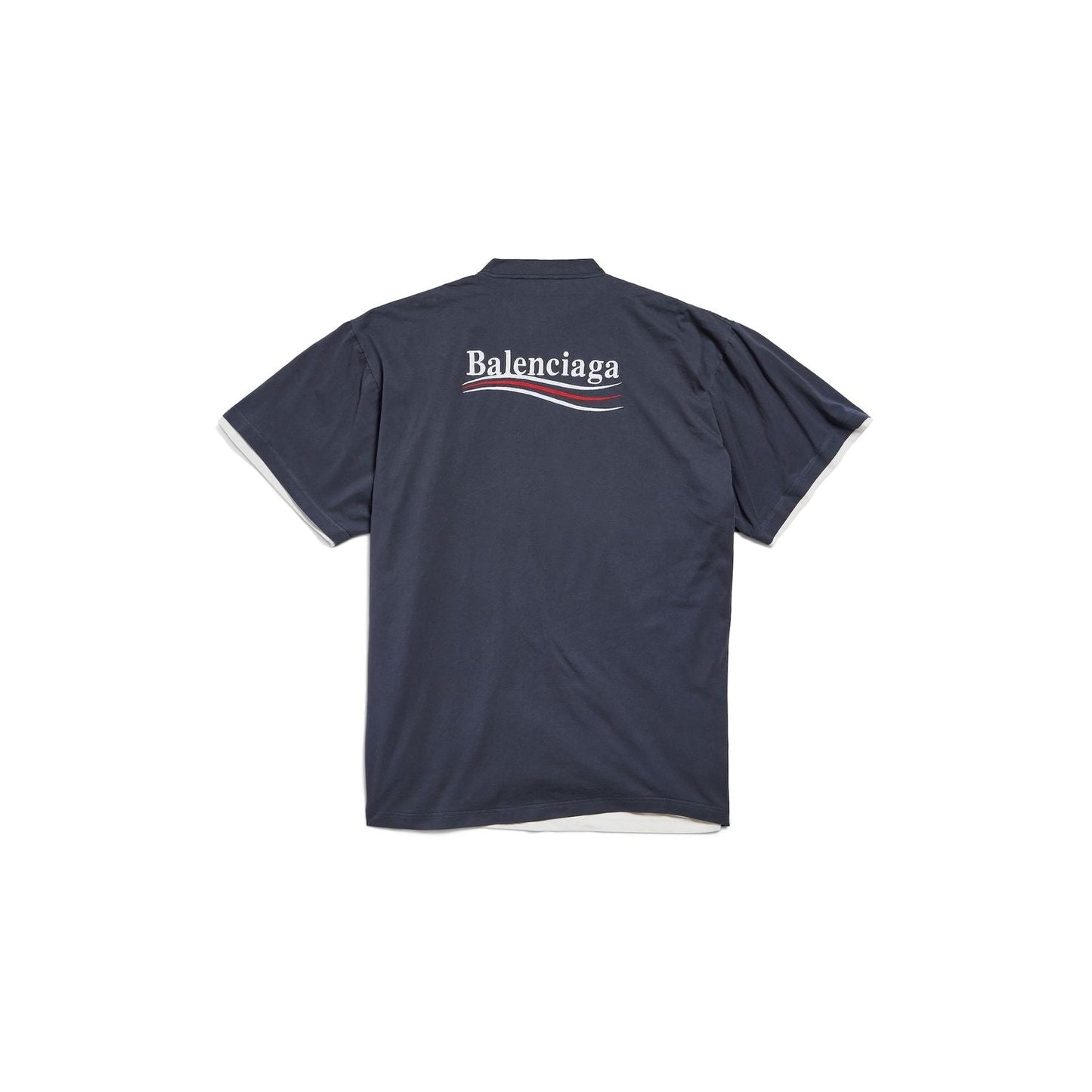 Balenciaga Marine Blue T-Shirt And Polos