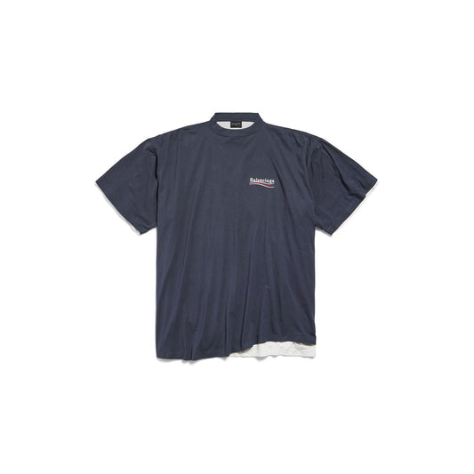 Balenciaga Marine Blue T-Shirt And Polos