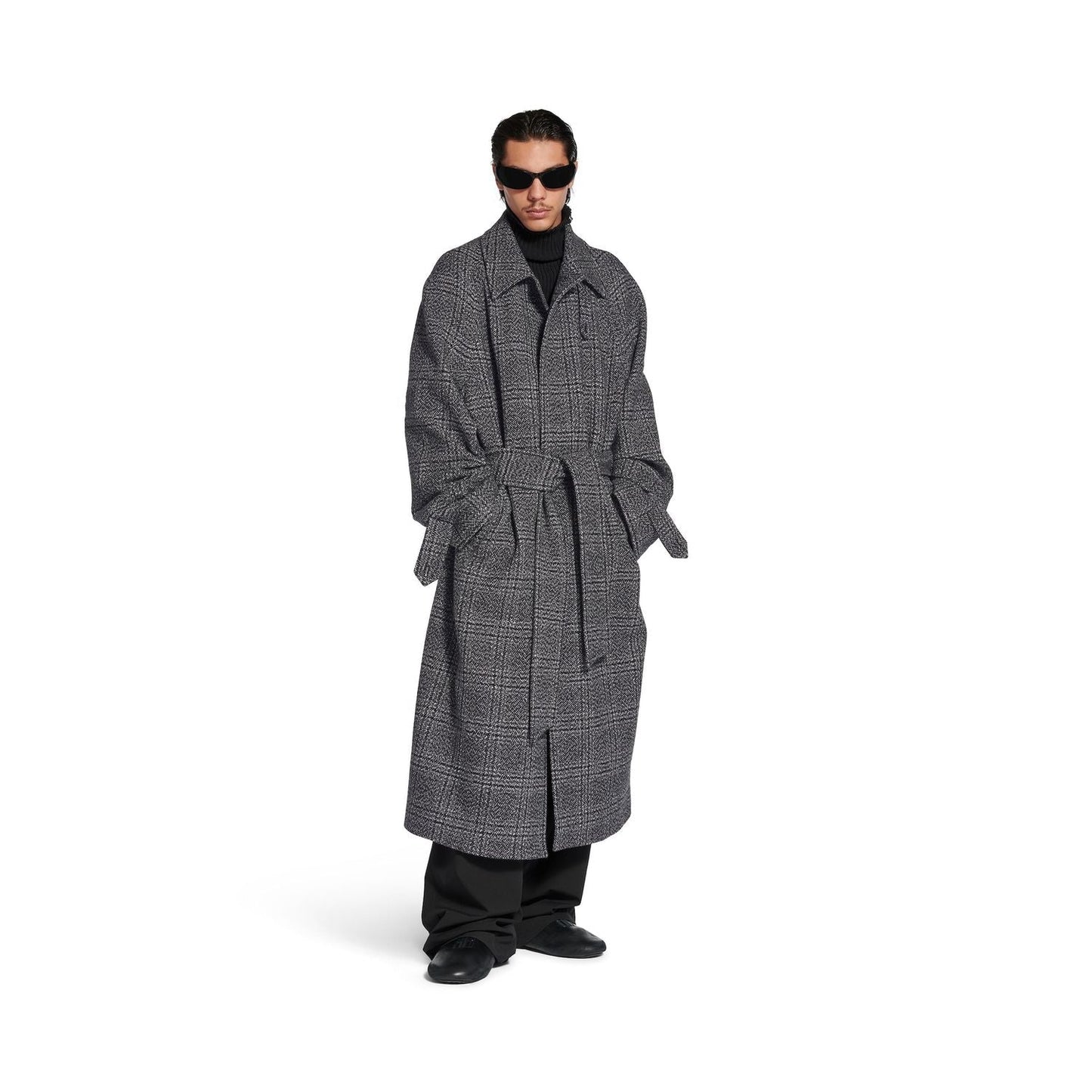 Balenciaga Embroidered Wool Coat