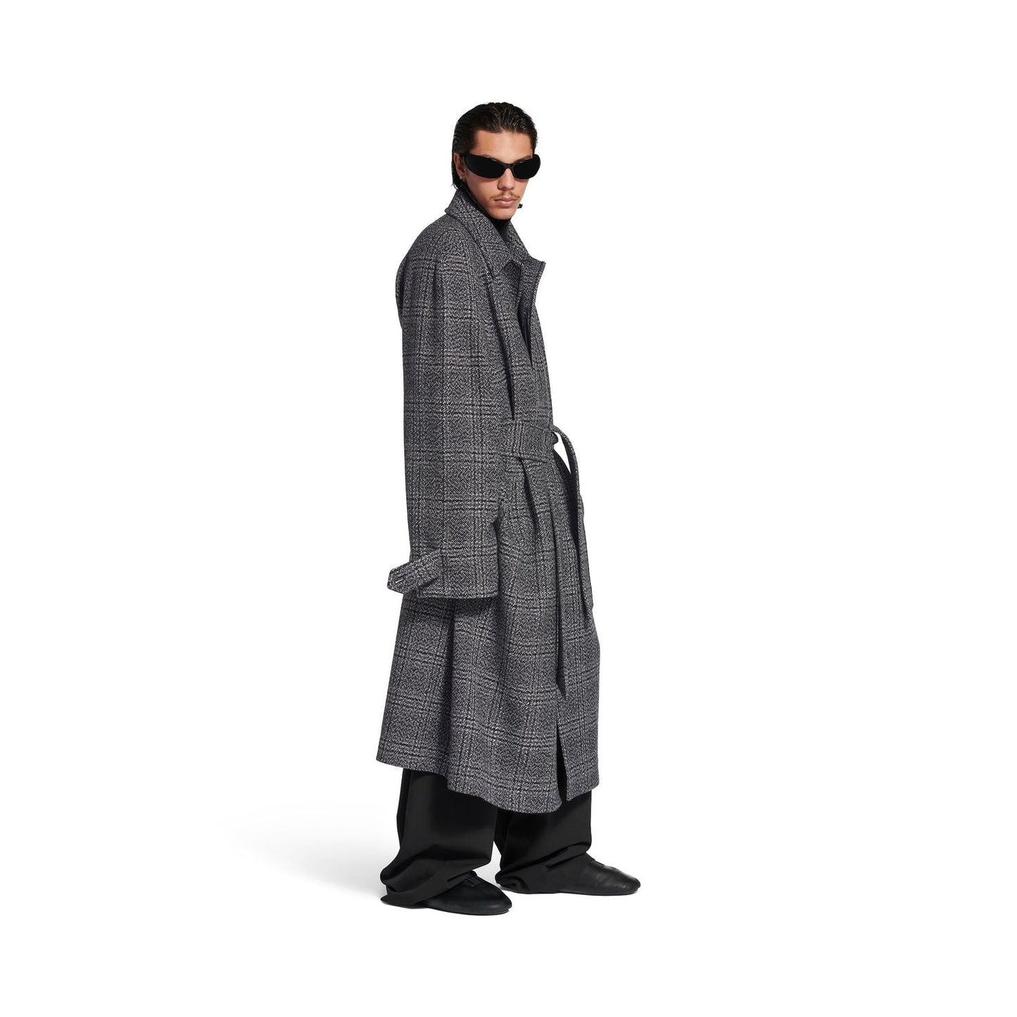 Balenciaga Embroidered Wool Coat